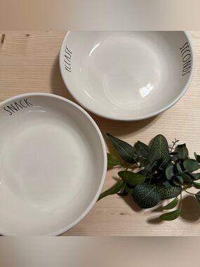 Set of two Rae Dunn pasta dishes